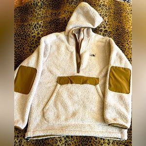 Half zip plush teddy jacket
